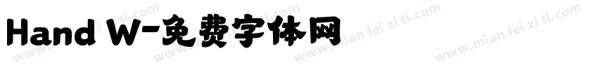 Hand W字体转换